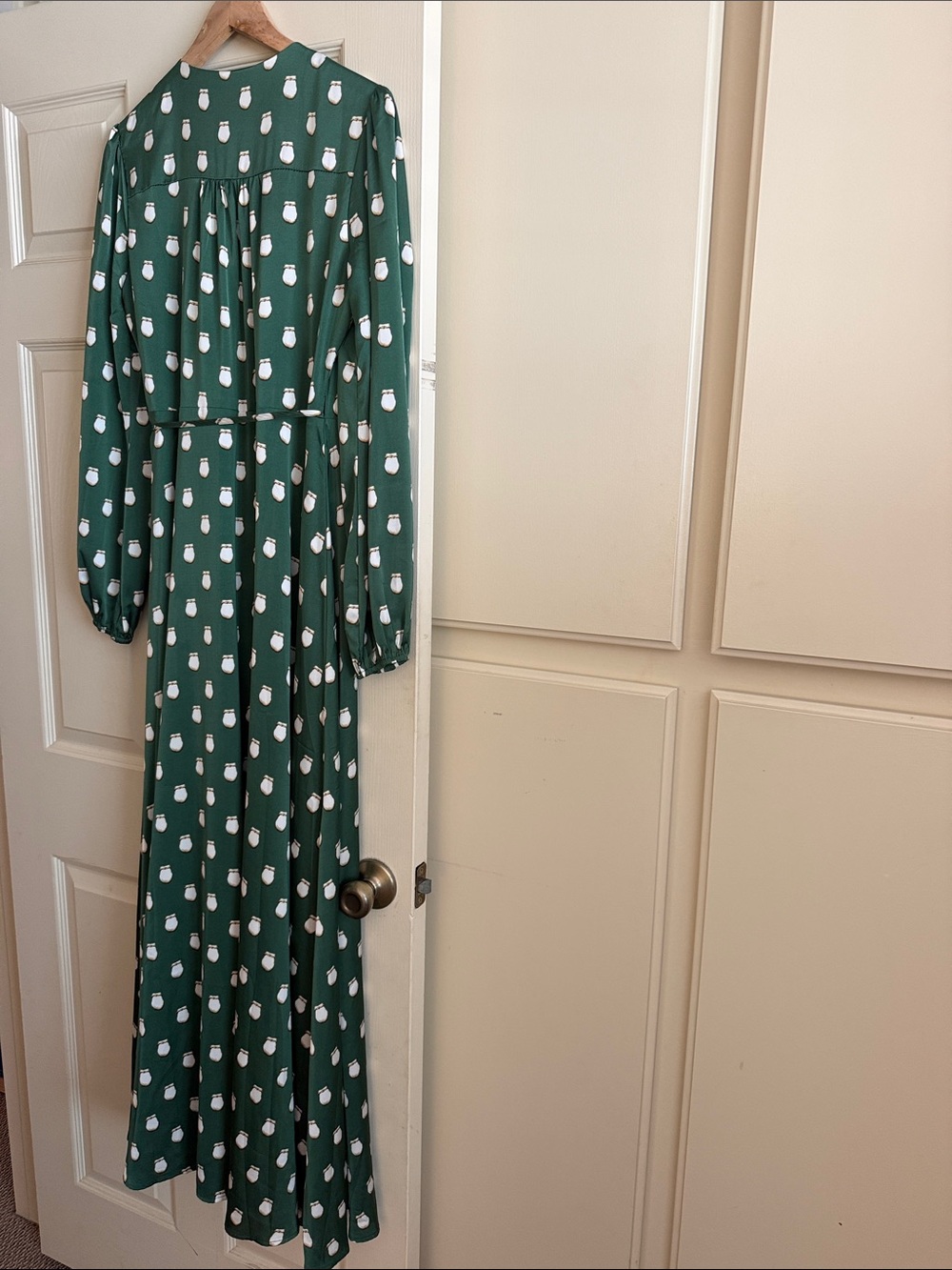 B.YELLOWTAIL ELK IVORY WRAP MAXI DRESS SIZE MEDIUM - Picture 8 of 9